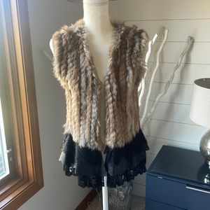 100% real fur vest